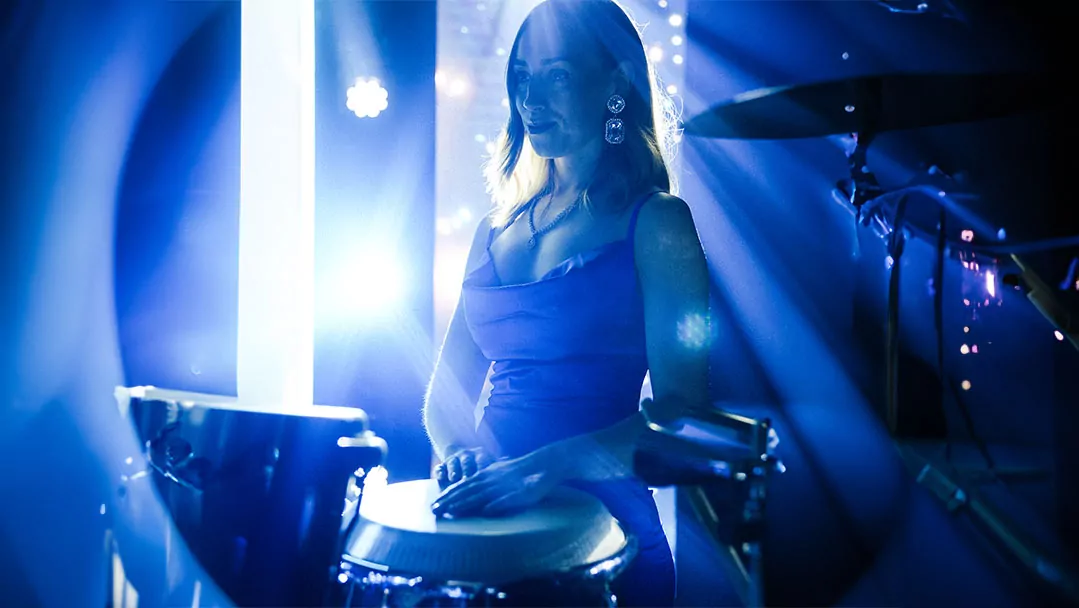 The Electrix Girl Band Solo Drummer